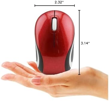 Charming Wireless Mini Mouse – Adorable Portable USB Optical Mouse for Laptops and Kids – Compact 1000 DPI Cordless Design in Fun Purple – Ideal Travel Companion and Perfect Gift for Young Tech Enthusiasts