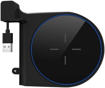 Sound Rise II Wireless Charging Pad – Sleek Black Fast Charger for Qi-Enabled Devices – Enhanced Non-Slip Design and Portability for Effortless Charging Experience