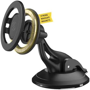 Revolutionize Your Driving Experience with Scosche Magic Mount™ SMSCUP – Adjustable Gooseneck Magnetic Phone Holder for Car, Compatible with i Phone 16-12 Series & Android Devices, Mag Safe Technology, Effortless Hands-Free Navigation, Secure Cup Holder Fit, Effortless Installation