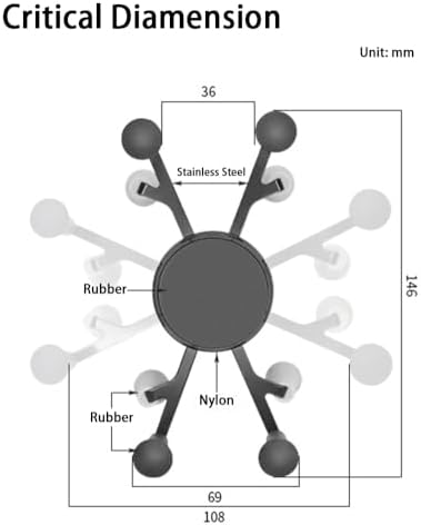 Versatile RAM-Compatible Phone Mount with Adjustable Cradle and B Size 1″ Ball – Durable Black Handlebar Holder for Cyclists and Motorcyclists – Optimize Viewing Angles and Ensure Device Stability on the Go