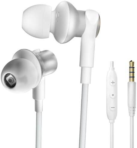 High-Fidelity Wired Earbuds with Four Drive Units – Immersive Noise-Cancelling In-Ear Headphones for Powerful Bass and Crystal Clear Sound – Universal 3.5 mm Jack for Seamless Compatibility – Comfortable Design with Built-in Microphone for Hands-Free Calls – Ideal for Music Lovers and Daily Use