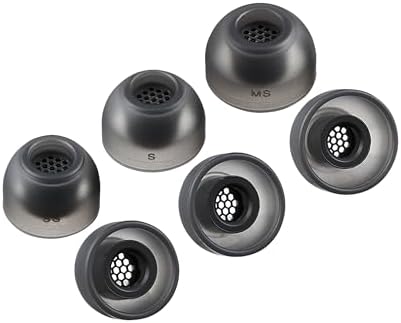Enhance Your Audio Experience with AZLA Sedna Earfit MAX TWS Earbud Tips (S/MS/M) – Premium Noise-Canceling Silicone Eartips in Dark Gray for Ultimate Comfort and Sound Isolation, Perfectly Compatible with Sony, Samsung, and Sennheiser Wireless Headphones