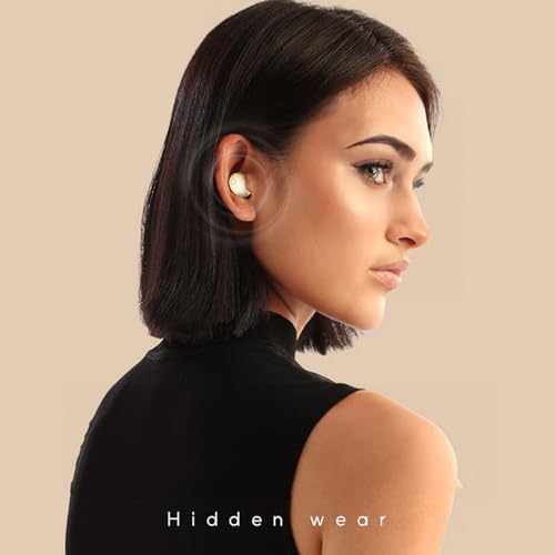 Compact Purple Wireless Earbuds for Small Ears – Discreet Bluetooth Headphones Tailored for Women and Kids – Ergonomic Design for Comfort While Sleeping – Extended Battery Life with Exceptional Sound Quality – Perfect for Travel and Everyday Use