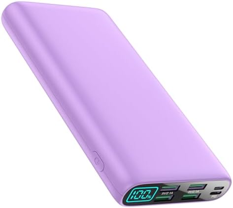 High-Capacity 38800 m Ah Portable Power Bank with LCD Display – Multi-Device Charger Featuring 5 USB Outputs and USB-C Connectivity for Fast Charging – Ideal for i Phone 16/15/14/13 Pro, Samsung Galaxy, Pixel, and Nexus – Ultimate On-the-Go Charging Solution in Blue