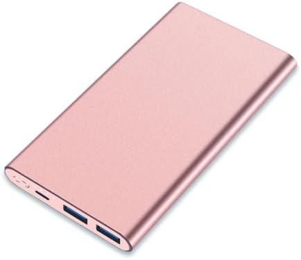 High-Capacity 12000 m Ah Portable Power Bank – Fast Charging USB-C Battery Pack for i Phone 15/14/13/12/11 Pro Max, i Pad, Samsung & Android – Stylish E-Mint & Pink Design with 3 A Quick Charge Technology for On-the-Go Convenience