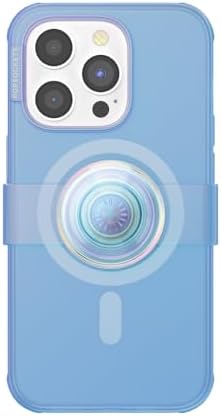Pop Sockets i Phone 14 Pro Case with Integrated Slidable Grip & Kickstand – Pink Opalescent – Ultimate Wireless Charging Compatibility, 10 ft Drop Protection, and Easy Mag Safe Integration for Enhanced Mobile Experience
