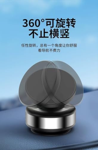 Boxgear 15W for MagSafe Wireless Charger Car Mount, 360° Adjustable N52 Magnetic Suction Phone Mount, Vacuum Phone Holder for Car Screen/Windshield/Smooth Surface, Compatible with iPhone (Style 2) – Enhanced Compatibility and Speed