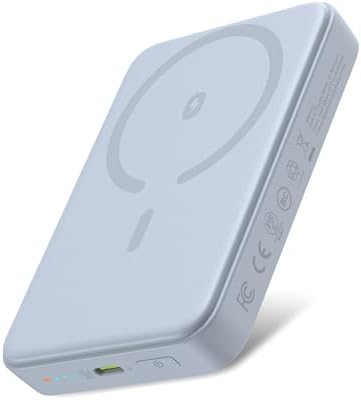 Compact Magnetic Power Bank 10,000 m Ah – Versatile Wireless & USB-C PD 20 W Fast Charger for i Phone 16/15/14 Series – Lightweight, Travel-Friendly Design with Advanced Safety Features for Stress-Free Charging All Day