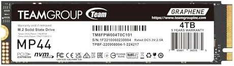 TEAMGROUP MP33 256 GB NVMe SSD – Ultra-Fast M.2 2280 Solid State Drive for Unmatched Performance Enhancement – Exceptional SLC Cache 3 D NAND TLC, PCIe Gen3 x4, Ideal for Gaming & Productivity – Experience Lightning Read Speeds Up to 1600 MB/s and Write Speeds Up to 1000 MB/s – Transform Your System with Unrivaled Efficiency & Reliability