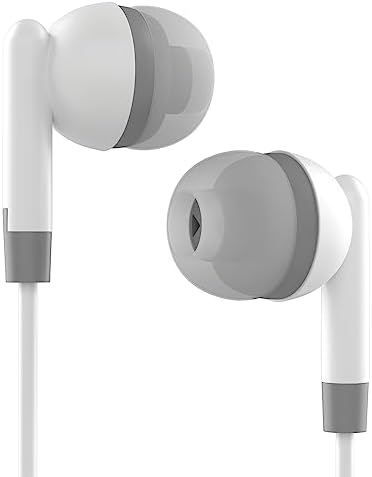 Maeline 30-Pack Noise-Isolating Earbuds with Built-In Microphone and Volume Control – Superior Stereo Bass In-Ear Headphones for i Phone, Android, PC & Laptop – Tangle-Free Design for Effortless Listening and Enhanced Compatibility