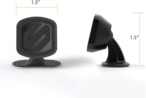 Scosche Magic Mount Select Dual Pack – Premium Magnetic Car Phone Holder for i Phone & Android – Secure 360° Adjustable Mount for Hands-Free Driving – Ideal for Dash & Window Use – Durable Design for Enhanced Compatibility & Safety