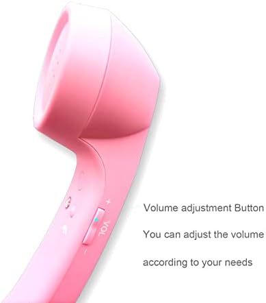 Vintage-Style Wireless Bluetooth Headset: Retro Phone Handset with Built-In Mic for Clear Calls & Music | Comfortable Design for i Phone & Android | Enhance Your Audio Experience with Radiation Reduction & Seamless Connectivity