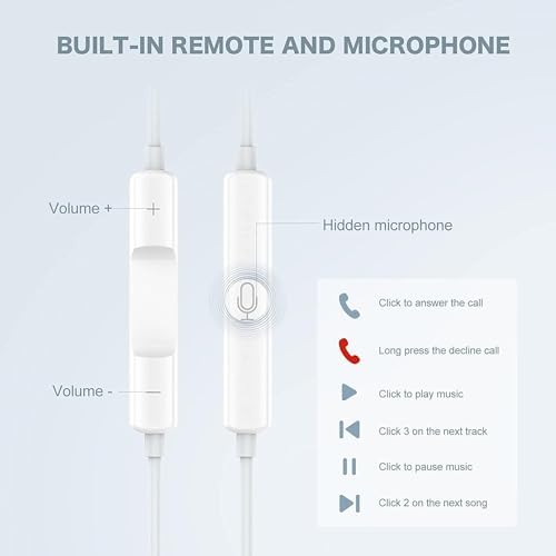 Discover Superior Sound with 2 Pack USB C Earbuds – High-Fidelity Wired Headphones for i Phone 15 Pro Max, i Pad Pro, and Samsung Galaxy S23 Ultra – Ultimate Comfort and Compatibility for Calls and Music – Lightweight, Durable Design Perfect for Travelers and Daily Commutes – Premium Audio Experience with Integrated Microphone – Enhance Your Listening Journey with Reliable Type C Earphones for Modern Devices