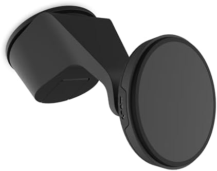 Mous Mag Safe Car Mount Phone Stand – Secure Suction Mount for i Phone 16/15/14/13/12 Series | Effortless 360° Rotation & Magnetic Alignment for Ultimate Convenience | Ideal for Hands-Free Navigation and Streaming