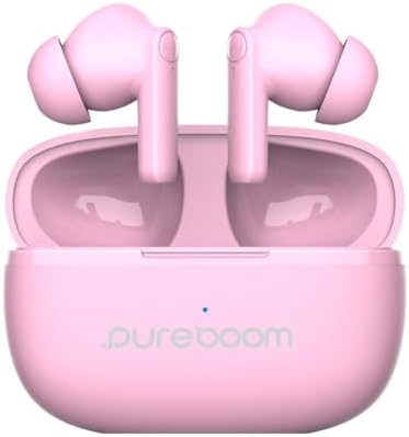 Experience Superior Sound with Pure Gear Pure Boom Wireless Earbuds – Touch Control In-Ear Headphones for i Phone, Android, and More – Ultimate Comfort and Seamless Connectivity for Music Lovers and Professionals