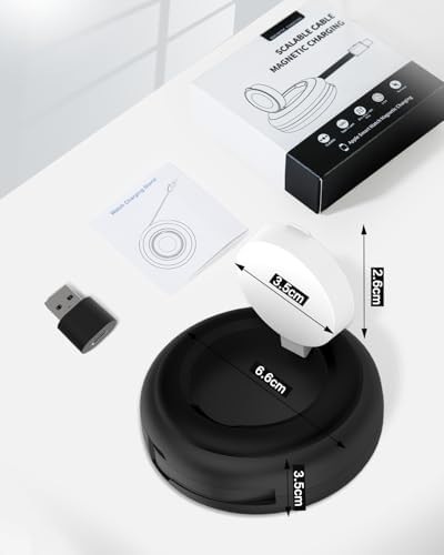 Ultra-Fast Magnetic USB-C Charger for Apple Watch – Compact Retractable Design for All Models Including Series 1-10, SE & Ultra – Durable Travel Essential for Effortless Power and Everyday Reliability