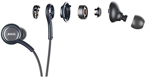 Premium AKG Stereo Earbuds for Samsung Galaxy S10 Series – Tangle-Free Headphones with Microphone & Volume Control – Dual Pack for Enhanced Sound Experience – Perfect for Music Lovers and Professionals