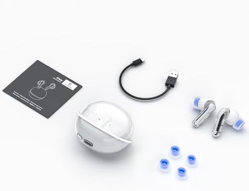 Affordable Sound PEATS Clear Wireless Earbuds – Bluetooth 5.3 Headphones with 12 mm Drivers for Deep Bass, Enhanced Call Clarity with Dual Mic and ENC, Gaming Mode for Low Latency, 40-Hour Playtime, IPX4 Water Resistance, Custom EQ via App for Tailored Audio Experience