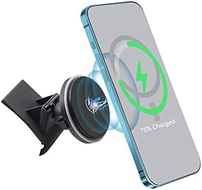 Magnetic Wireless Car Charger for Toyota RAV4 (2013-2018) | 15 W Fast Charging Air Vent Mount | i Phone 14/13/12 Compatible with Mag-Safe Cases | Secure Magnetic Phone Holder for Effortless Navigation and Charging
