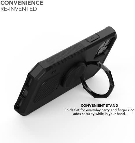 Rokform Magnetic Sport Ring Grip and Stand – Ultra-Slim Metal Phone Holder for i Phone & Samsung Twist Lock Cases, Black – Effortless Portrait & Landscape Viewing with Superior Magnetic Adhesion and Durable Construction for Everyday Use – Backed by 2-Year Warranty and Exceptional Customer Support