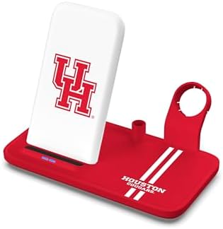 SOAR NCAA 4-in-1 Wireless Charging Docking Station: Rapid Charge Solution for i Phone, Apple Watch, Air Pods & Apple Pencil – Official NCAA Design for Ultimate Fan Experience and Device Compatibility