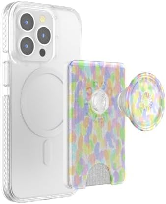 Revolutionary Mag Safe-Compatible Pop Sockets Phone Wallet with Expanding Grip – Rainbow Glass Design for Effortless Wireless Charging & Card Storage, Perfect for Busy Lifestyles