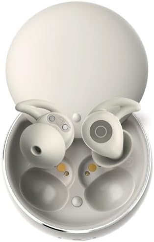 Sleepals Micro Sleep Earbuds for Side Sleepers | Ultra-Comfort Ergonomic Headphones with Moderate Noise Isolation | Lightweight 28 g Design for 28-Hour Playtime – Ideal for Travel, Relaxation, and Restful Sleep in Elegant Beige