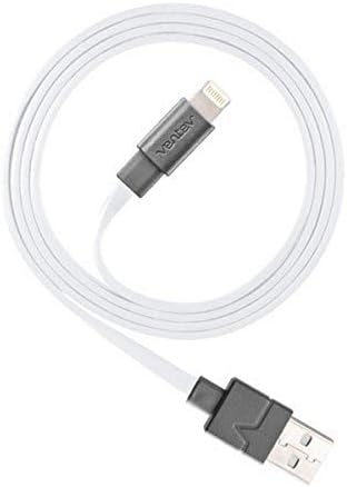 Ventev 6 ft Lightning Charge & Sync Cable – Superior Compatibility & Rapid Power Delivery for Apple Devices, Durable Tangle-Resistant Design, Optimal for Home & On-the-Go Use