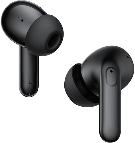 AT&T Essentials True Wireless Bluetooth Earbuds – Experience Unparalleled Sound Quality with Advanced Noise Cancellation, 35-Hour Battery Life, and IPX4 Water Resistance for Active Lifestyles, Featuring Intuitive Touch Controls and Universal Device Compatibility in Stylish Black Finish