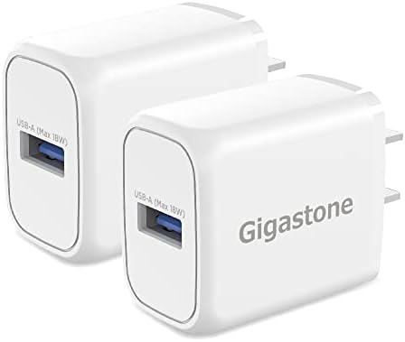 Efficient Dual 18 W USB Charger 2-Pack with Qualcomm QC 3.0 Technology – Fast Charging Block for i Phone, i Pad, LG, HTC, Nexus & Qi Devices – Compact, Reliable & Safe Power Solution for Home or Travel