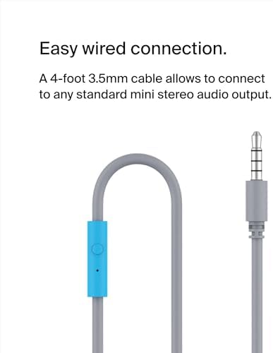 Belkin Sound Form Mini Kids Wireless Bluetooth Headphones – Safe 85 d B Volume Control, 30-Hour Playtime, Built-In Microphone – Lightweight On-Ear Style for i Phone, i Pad, Fire Tablet & More – Ideal for Learning, Entertainment & Safe Listening