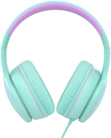 RORSOU R10 Over-Ear Headphones – Lightweight Hi-Fi Stereo Sound with Integrated Microphone for Crisp Bass and Clarity, 1.5 M Tangle-Free Cable, Perfect for Smartphones, Tablets, and PCs – Ultimate Comfort and Portable Design for Music Lovers on the Move