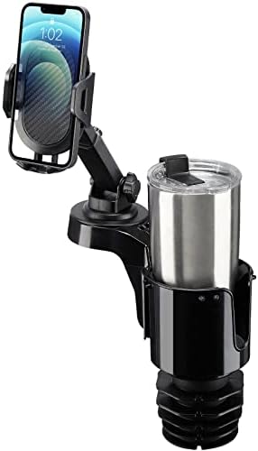 JOYTUTUS 360-Degree Rotating Cup Holder Phone Mount – Innovative Long Arm Smartphone Holder for Cars, Compatible with i Phone & Samsung (2-Pack) – Enhance Navigation & Hands-Free Calling Experience on the Go