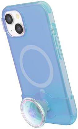 Pop Sockets i Phone 14 Pro Case with Integrated Slidable Grip & Kickstand – Pink Opalescent – Ultimate Wireless Charging Compatibility, 10 ft Drop Protection, and Easy Mag Safe Integration for Enhanced Mobile Experience