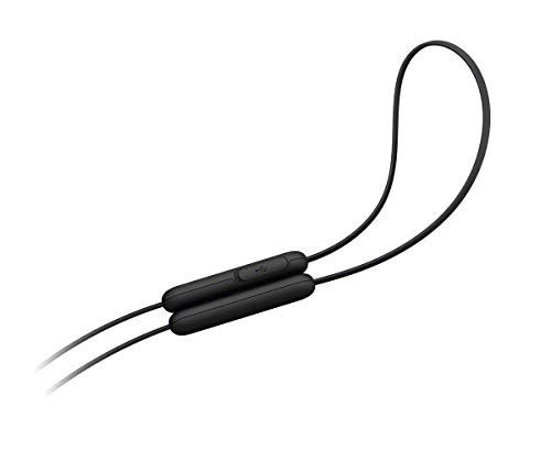 SONY WI-C200 Wireless Bluetooth Earbuds – Sleek Black Design for Ultimate Sound Quality and Comfort – Perfect for Active Lifestyles and Hands-Free Calling with Extended Battery Life and Quick Charge Feature