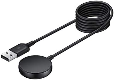 Samsung Galaxy Watch Fast Charger – Universal Compatibility for Gear S3, Galaxy Watch Active/Active 2, Watch 3, 4 & 4 Classic – Sleek Black Design for Optimal Performance and Portability