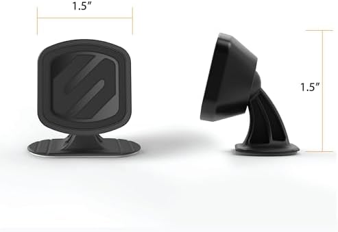 Scosche Magic Mount Select Dual Pack – Premium Magnetic Car Phone Holder for i Phone & Android – Secure 360° Adjustable Mount for Hands-Free Driving – Ideal for Dash & Window Use – Durable Design for Enhanced Compatibility & Safety