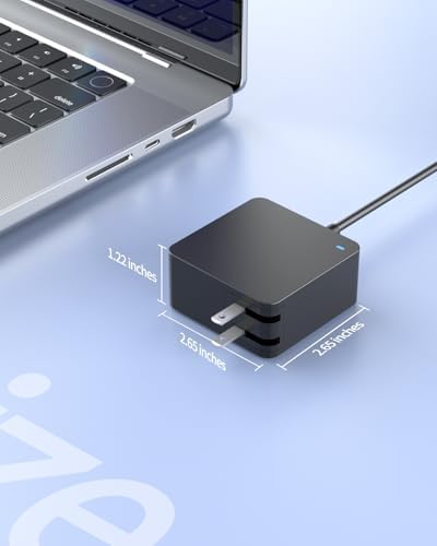 Asus Certified Laptop Charger – 65 W/45 W/33 W Round Connector for Vivobook, Zenbook & Chromebook – UL Safety Approved for Enhanced Performance & Compatibility – Hassle-Free 30-Day Replacement & 12-Month Warranty with 24/7 Support