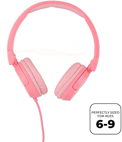 Altec Lansing Kids Over-Ear Headphones with Volume Limiting Technology – Safe and Cozy Audio Companion for Ages 6-9, Perfect for Online Learning and Device Compatibility in Vibrant Blue for Enhanced Focus and Fun