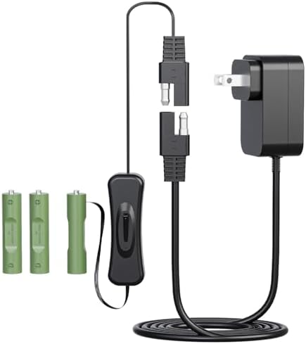 AC Continuous Power Supply Adapter – Innovative AA Dummy Battery Replacement for Kidde CO Detectors, VTech Kidi Beats Drum Sets & 4.5 V Devices – Hassle-Free Power Solution to Boost Performance & Eliminate Battery Worries Effortlessly