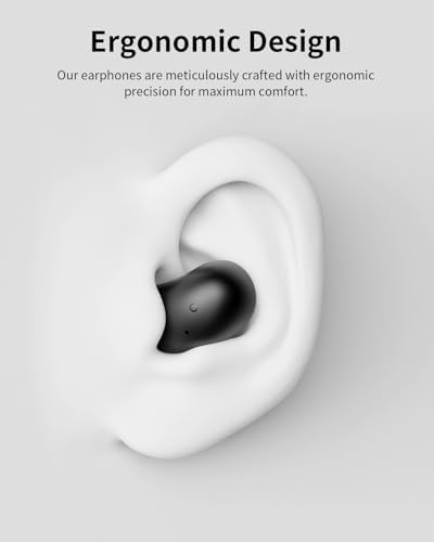 EARTOUS Bluetooth 5.3 Wireless Earbuds – Lightweight Stereo Headphones with 24-Hour Playtime, Ergonomic Comfort, and Superior Microphone Clarity for Seamless Work, Sleep, and Active Lifestyles