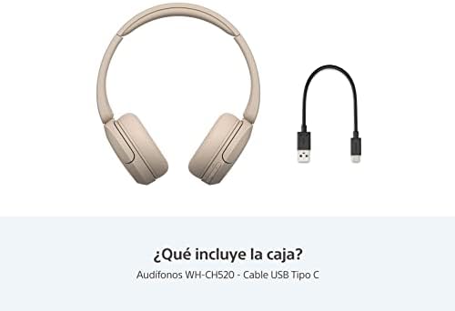 Sony WH-CH520 Wireless On-Ear Headphones – 50-Hour Battery Life for All-Day Listening, Quick Charge for 60 Minutes of Playback in Just 5 Minutes, Integrated Microphone for Effortless Calls, USB-C Charging for Fast Replenishment, Ergonomic Design for Ultimate Comfort – Ideal for Busy Professionals and Music Lovers in Stylish Black Finish