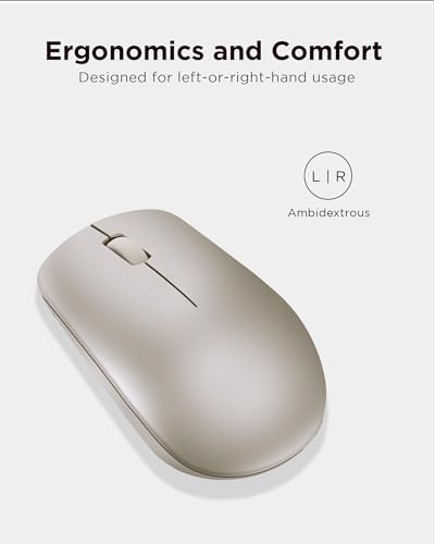 Lenovo 530 Wireless Mouse – Ergonomic Abyss Blue Design with 2.4 GHz Nano USB Receiver, 1200 DPI Optical Sensor for Precision Tracking, Lightweight & Portable for Effortless Navigation, Ideal for Left & Right-Handed Users, Perfect Companion for Work or Travel