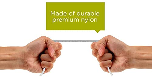 Pure Gear 6 FT Braided USB C to Lightning Cable – Apple MFi Certified, Fast Charging & Data Sync for i Phone 14, 14 Pro, 14 Pro Max, 12, 11, XS, XR, X, SE & i Pad – Durable Tangle-Free Design for Enhanced Connectivity and Speed