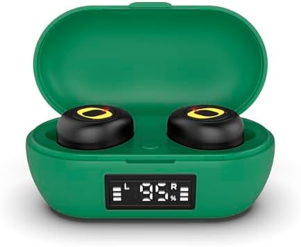 SOAR Oregon Ducks Official Wireless Earbuds v.7 – Premium Bluetooth 5.0 Sports Headphones for Ultimate Game Day Audio, Ergonomic Comfort & Seamless Hands-Free Calling Experience