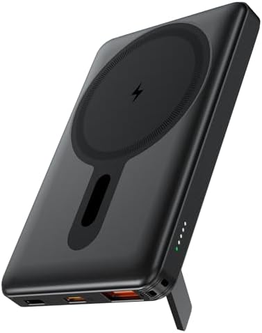 Minthouz 5000 m Ah Magnetic Portable Charger – Wireless Power Bank with USB-C Fast Charging for i Phone 12 to 16 Series – Sleek Mag Safe Battery Pack for Effortless On-the-Go Charging and Enhanced Device Usability