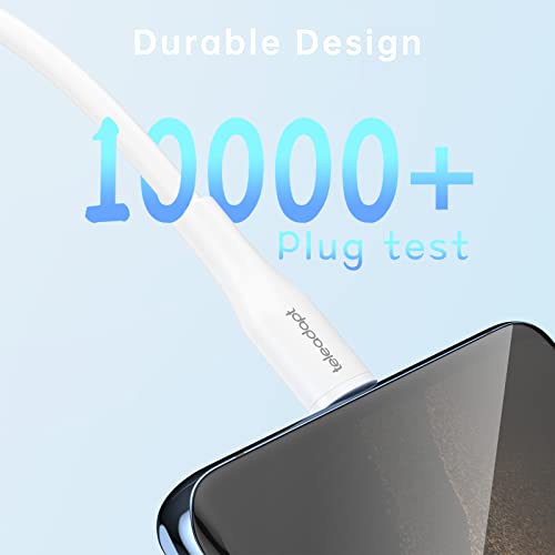 Ultra-Soft Silicone USB C Charger Cable for i Phone 15 Series & Galaxy S21 – 6 ft 60 W PD Fast Charging Cord for Mac Book Pro & i Pad Pro – Enhanced Durability & Flexible Reach for Superior Data Transfer