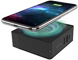 Mophie Powerstation Hub: Ultimate Portable Battery Charger with Foldable AC Prongs, Fast USB-C PD, and Wireless Qi Charging for Smartphones & Tablets – Sleek Black Design for On-the-Go Power Solutions