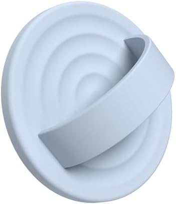 Upgraded Magnetic Phone Grip for i Phone: Premium Silicone Loop Holder with Mag Safe Compatibility – Ergonomic 360-Degree Stand, Non-Slip Design in Sleek Black for Enhanced Comfort and Secure Handling on i Phone 16/15/14/13/12 Pro Max/Plus