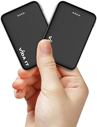 Vida IT 5000 m Ah Mini Power Bank – Ultimate Portable Charger for Heated Vests & Smartphones with Dual USB Output, Lightweight Design for Travel, Fast 5 V 2.1 A Power Boost – Essential Travel Companion for i Phone & Samsung Users